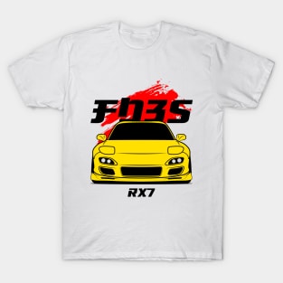 Front yellow rx7 fd3s T-Shirt